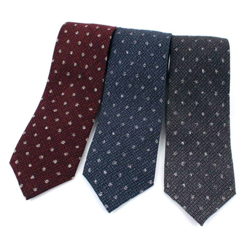 [MAESIO] MST1309 100% Wool Allover Necktie 8cm 3Color _ Men's Ties Formal Business, Ties for Men, Prom Wedding Party, All Made in Korea
